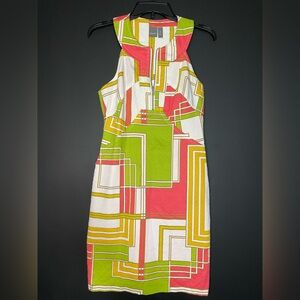 Muse Colorful Geometric Mini Dress